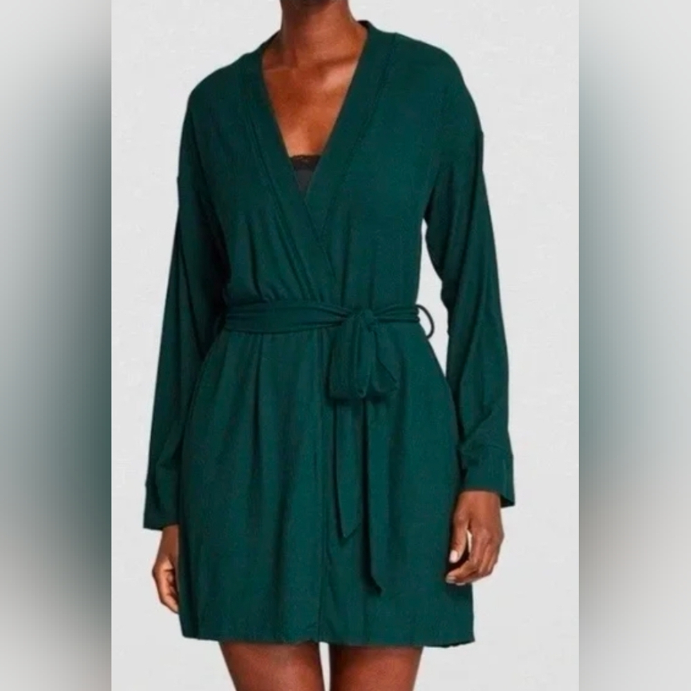Skims Soft Lounge short robe in Cypress  XL NWT